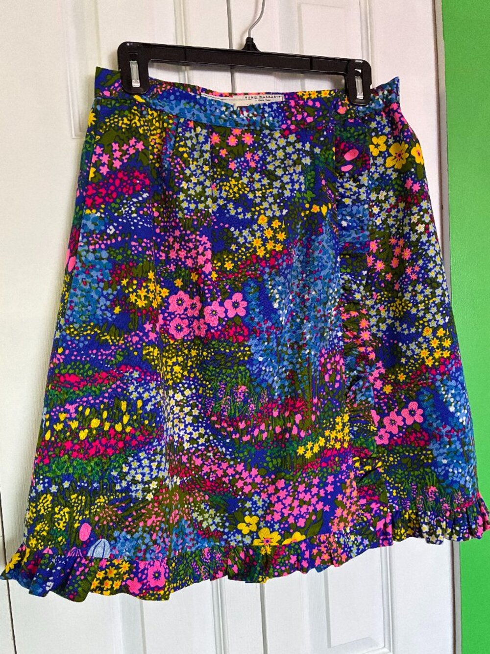 Vintage Alice of California Floral Wrap Skirt Size M